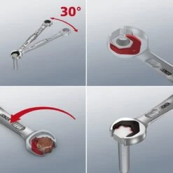 Wera 073286 JOKER Ratchet Combination Spanner 11/16" AF -Stahlwille Shop 020011 21 6