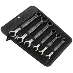 Wera 020022 Joker 6 Piece Ratcheting / Double Open End Spanner Set 10-19mm -Stahlwille Shop 020022