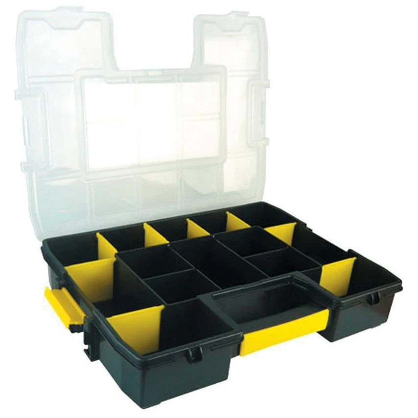 Stanley 1-97-483 Sort Master Stackable Screws & Small Parts Storage Organiser Case Toolbox 4 Stanley 1-97-483 Sort Master Stackable Screws & Small Parts Storage Organiser Case Toolbox - Image 2