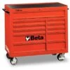 Beta C38 11 Drawer XL Mobile Roller Cabinet - Red -Stahlwille Shop 104330