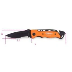 Beta 1778SOS Car Service Knife With Window Breaker &amp; Seat Belt Cutter