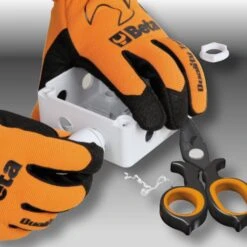 Beta 1128BAX Double-Acting Electricians Scisscors With Milling Profiles In DLC-Coated Stainless Steel -Stahlwille Shop 1128BAX 3