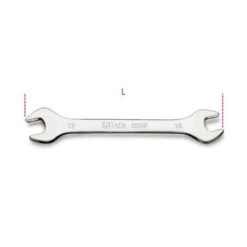 Beta 55MP Metric Double Open End Spanner Wrench Bright Chrome Plated 12X13mm