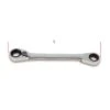 Beta 195P Metric Bi Hex Offset Reversible Double Ring Ratcheting Spanner Wrench 17x19mm -Stahlwille Shop 125545