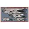 Teng TTVG05 5 Piece Power Grip Locking Plier Set In Toolbox Module Tray -Stahlwille Shop 130512