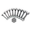 Britool Hallmark CXSMSET10 10 Piece Stubby Combination Spanner Set 10-19mm Short