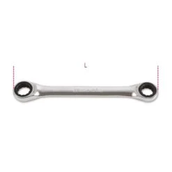 Beta 195AS Imperial Flat Double Ended Ratchet RIng Spanner Wrench 5/16" X 3/8" AF