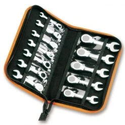 Beta 142C/A12 12 Piece Stubby Ratcheting Combination Spanner Set 8-19mm