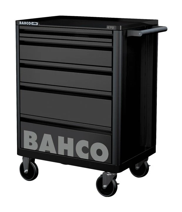 Bahco 1472K5BLACK E72 5 Drawer 26" Mobile Roller Cabinet Black 3 Bahco 1472K5BLACK E72 5 Drawer 26" Mobile Roller Cabinet Black