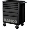 Bahco 1472K6BLACK E72 6 Drawer 26" Mobile Roller Cabinet Black