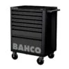 Bahco 1472K7BLACK E72 7 Drawer 26" Mobile Roller Cabinet Black -Stahlwille Shop 1472K7BLACK