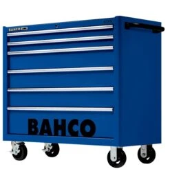 Bahco 1475KXL6BLUE C75 40″ 6 Drawer Mobile Roller Cabinet Blue