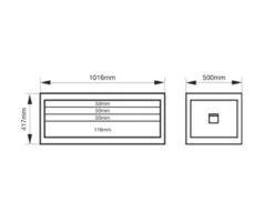 Bahco 1485KXL4BLACK Classic C85 XL 4 Drawer Top Chest Tool Box Black 7 Bahco 1485KXL4BLACK Classic C85 XL 4 Drawer Top Chest Tool Box Black -Stahlwille Shop 1485KXL4 DIMS