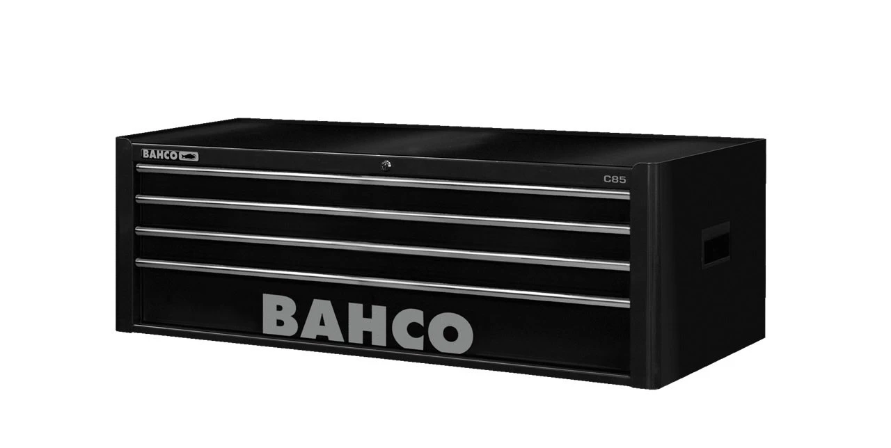 Bahco 1485KXL4BLACK Classic C85 XL 4 Drawer Top Chest Tool Box Black 3 Bahco 1485KXL4BLACK Classic C85 XL 4 Drawer Top Chest Tool Box Black