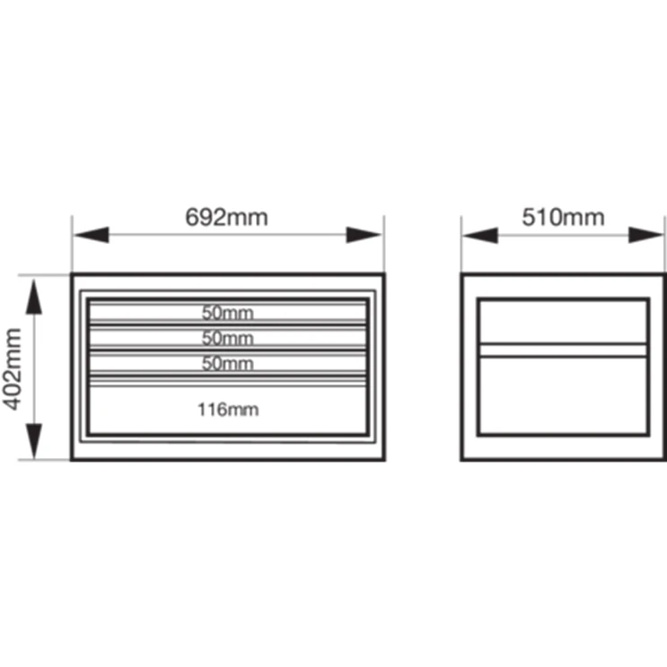 Bahco 1487K4BLACK E87 ‘Premium’ 4 Drawer Top Chest Black 4 Bahco 1487K4BLACK E87 ‘Premium’ 4 Drawer Top Chest Black - Image 2