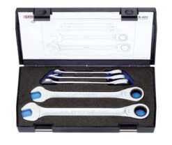 Gedore 7 R-005 5 Piece Ratchet Combination Spanner Set 8-19mm