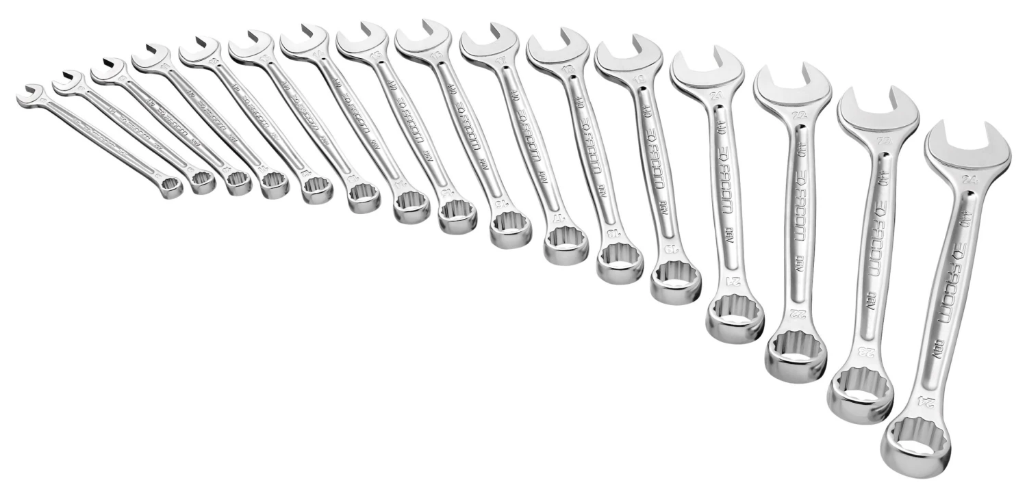 Facom 440.JU17T 17 Piece 440 Series Imperial Combination Spanner Wrench Set 1/4-1.1/4" AF 3 Facom 440.JU17T 17 Piece 440 Series Imperial Combination Spanner Wrench Set 1/4-1.1/4" AF