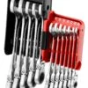 Facom 467BF.JP12 12 Piece Flexible Head Anti-Slip Ratchet Combination Spanner Set 7-19mm 1 Facom 467BF.JP12 12 Piece Flexible Head Anti-Slip Ratchet Combination Spanner Set 7-19mm -Stahlwille Shop 467BF.JP12