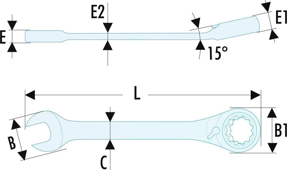 Facom 467BR.13 'Fast Ratchet' Ratcheting Spanner 13mm 4 Facom 467BR.13 'Fast Ratchet' Ratcheting Spanner 13mm - Image 2
