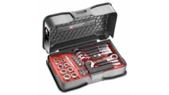 Facom 467BS.BOX Ultra Compact Ratchet Spanner, Socket And Bit Set