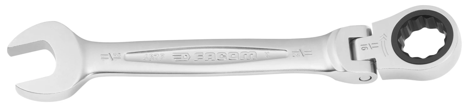 Facom 467F.3/8 Flexible Ratchet Combination Spanner 3/8" AF 3 Facom 467F.3/8 Flexible Ratchet Combination Spanner 3/8" AF