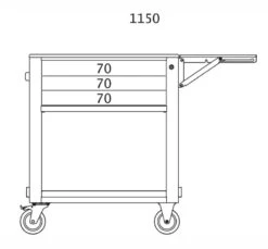 Beta 5000MS Folding Shelf For Tool Trolley -Stahlwille Shop 5000MS 3 quote
