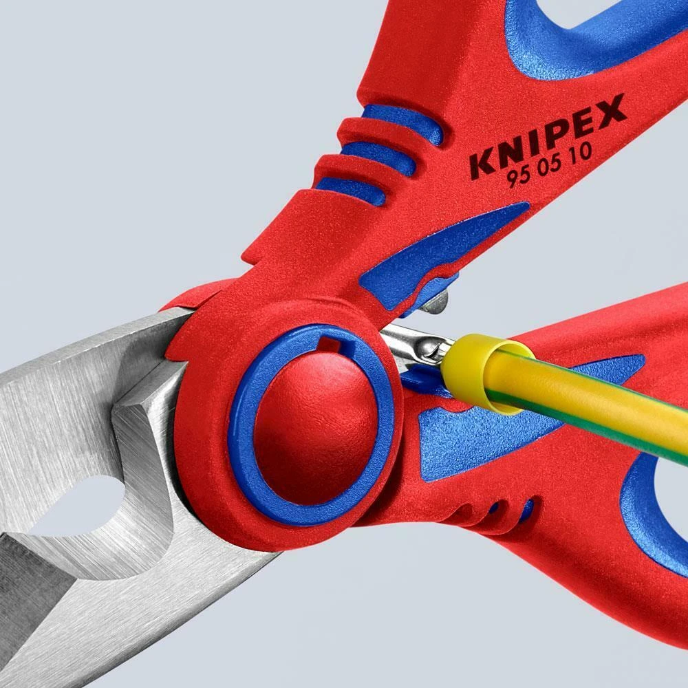 Knipex 95 05 10 SB Electricians Scissors Wire Cable Cutters / Shears + Clip 7 Knipex 95 05 10 SB Electricians Scissors Wire Cable Cutters / Shears + Clip - Image 5