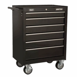 Sealey AP22BSTACK 14 Drawer Tool Box Stack - Roll Cab, Top &amp; Mid Chests - Black -Stahlwille Shop AP226B