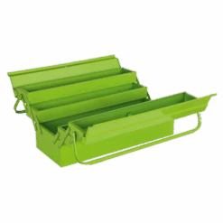 Sealey AP521HV Cantilever Metal Toolbox 4 Tray 530mm Long Hi-Vis Green