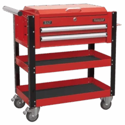 Sealey AP760M Heavy-Duty Mobile Tool & Parts Trolley 2 Drawers & Lockable Top - Red 10 Sealey AP760M Heavy-Duty Mobile Tool & Parts Trolley 2 Drawers & Lockable Top - Red -Stahlwille Shop AP760M CLOSED DFC33280