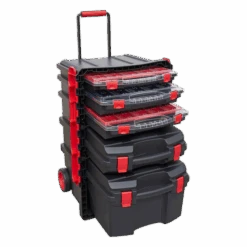 Sealey Tools AP860 Professional Tool Box Trolley With 5 Tool Storage Cases - Stack