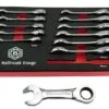 Britool Hallmark BHSRWSET12 12 Piece Stubby Ratchet Combination Spanner Set In Foam Tray 1 Britool Hallmark BHSRWSET12 12 Piece Stubby Ratchet Combination Spanner Set In Foam Tray -Stahlwille Shop BHSRWSET12