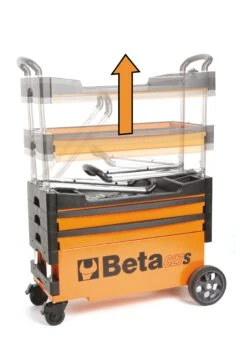 Beta C27S Folding Portable Collapsable Tool Trolley With Drawers Grey -Stahlwille Shop C27S 2