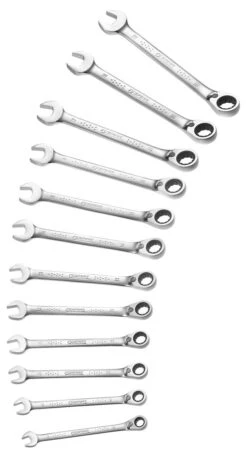 Expert By Facom E111106 12 Piece Metric Ratcheting Combination Spanner Wrench Set 8-19mm -Stahlwille Shop E111106 OUT