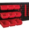 DeWALT Faithfull FAIPAN12KIT Wall Mounted Organiser Storage Rack 22 Pieces, Includes 9 Bins