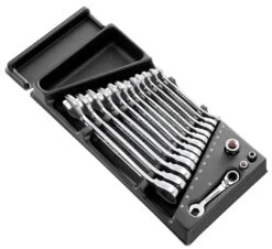 Facom MOD.467BJ13 16 Piece Metric Ratchet Spanner Module Set 8-19mm