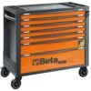 Beta RSC24AXL/7-O 7 Drawer Extra Long Mobile Roller Cabinet With Anti-Tilt System - Orange 1 Beta RSC24AXL/7-O 7 Drawer Extra Long Mobile Roller Cabinet With Anti-Tilt System - Orange -Stahlwille Shop RCS24AXL 7 O 1 scaled 1