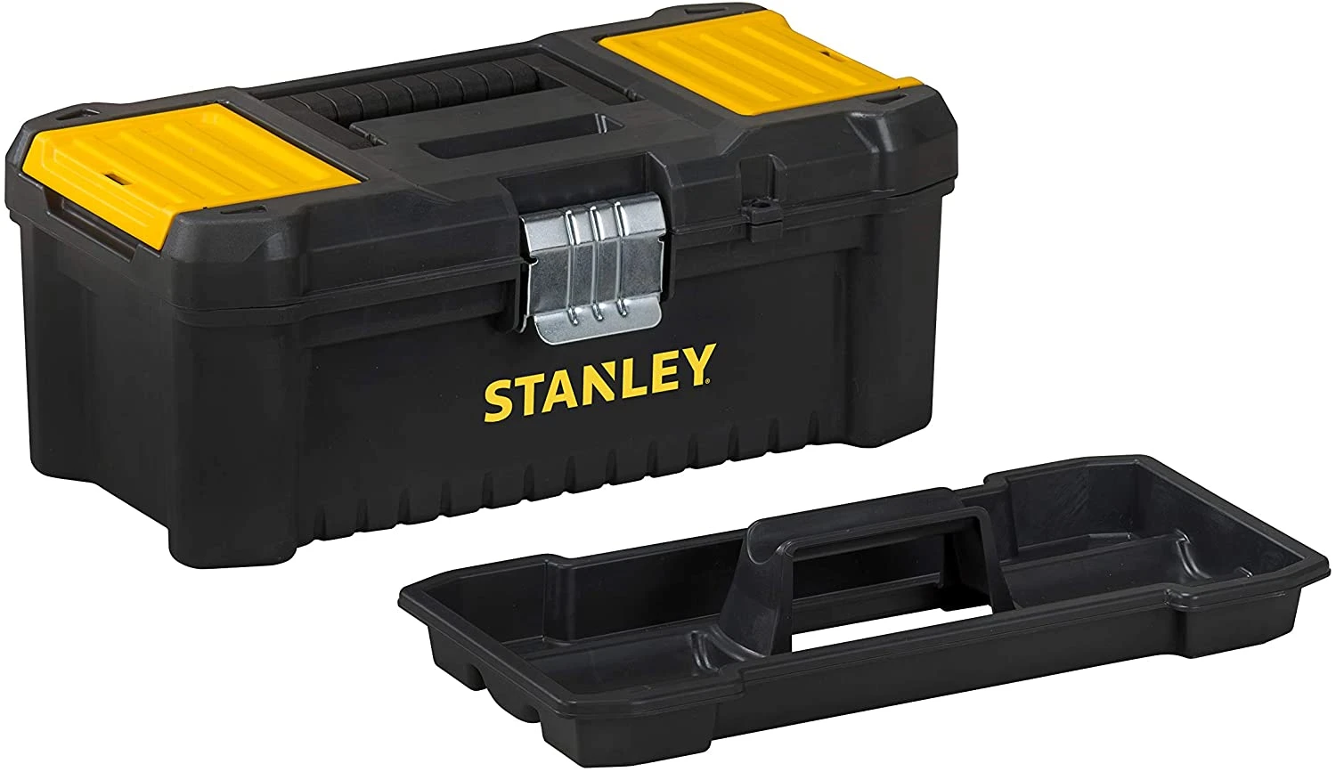 Stanley STST1-75515 Essential 12.5" Toolbox With Organiser Top, Metal Latch. Tool Box 3 Stanley STST1-75515 Essential 12.5" Toolbox With Organiser Top, Metal Latch. Tool Box