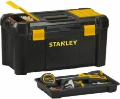 Stanley STST1-75520 Essential 19" Toolbox With Organiser Top, Plastic Latches. Tool Box 8 Stanley STST1-75520 Essential 19" Toolbox With Organiser Top, Plastic Latches. Tool Box -Stahlwille Shop STST1 75520totewith tools 1
