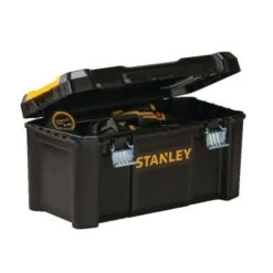 Stanley STST1-75521 Essential 19" Toolbox With Organiser Top, Metal Latches. Tool Box -Stahlwille Shop STST1 75521opentools