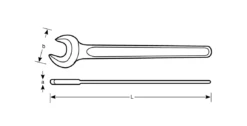 Bahco 894M Metric Single Open End Spanner Wrench 17mm -Stahlwille Shop Single Open End Wrench Dimension 31
