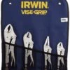 Irwin Vise-Grip T71 4 Piece Original Curved, Straight And Long Nose Locking Pliers Set In Kit Bag -Stahlwille Shop T71