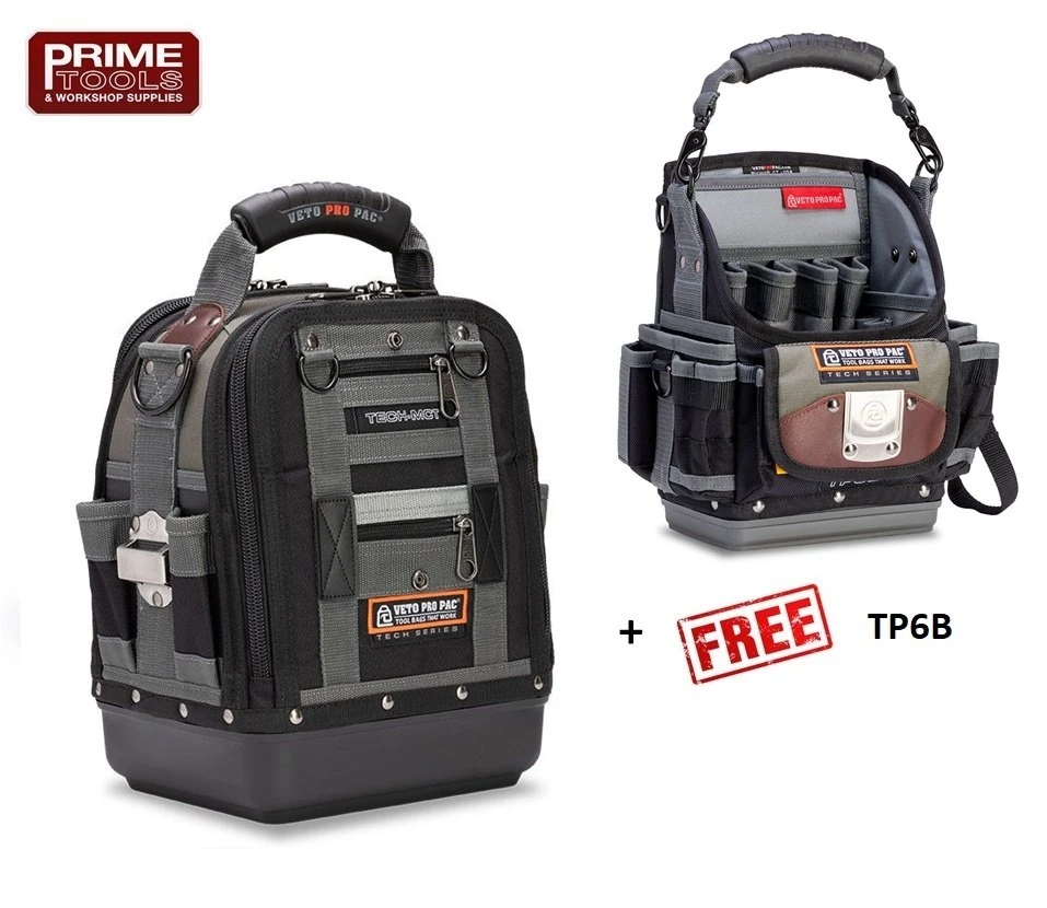 Veto Pro Pac TECH-MCT Tool Bag + TP6B FREE 3 Veto Pro Pac TECH-MCT Tool Bag + TP6B FREE