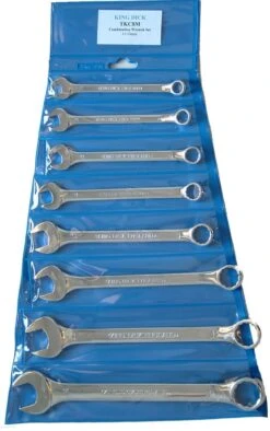 King Dick TKC8M 8 Piece Metric Combination Spanner Set 11-24mm