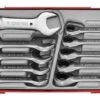 Teng TT6010MRS 10 Piece Metric Stubby Ratcheting Combination Spanner Set In Tool Box Module Tray -Stahlwille Shop TT6010MRS