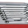 Teng TT6508R Metric Ratcheting Combination Spanner Set In Tool Box Tray