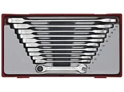 Teng TT6511RS 11 Pce. Metric Ratchet Combination Spanner Set In Tool Box Tray