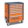 Beta C37/7 7 Drawer Mobile Roller Cabinet - Orange -Stahlwille Shop c3771