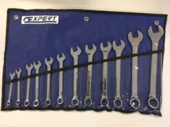Expert By Facom E110327 12 Piece Metric Combination Spanner Set Supplied In Tool Roll 7-24mm
